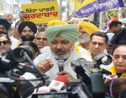 CM भगवंत सिंह मान को निशाना बनाने वाली फर्जी वीडियो फैलाकर अकाली दल की पंथ विरोधी और पंजाब विरोधी गतिविधियों के खिलाफ आप ने प्रदेश स्तरीय प्रदर्शन किया